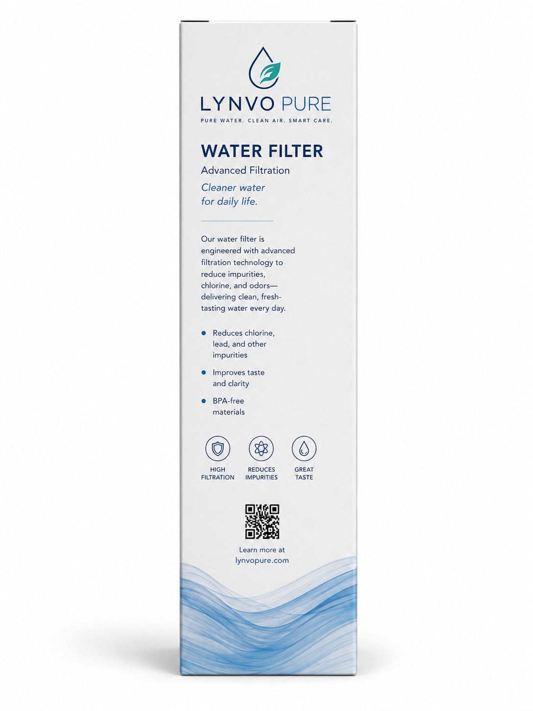LYNVO PURE Water Filter — back view